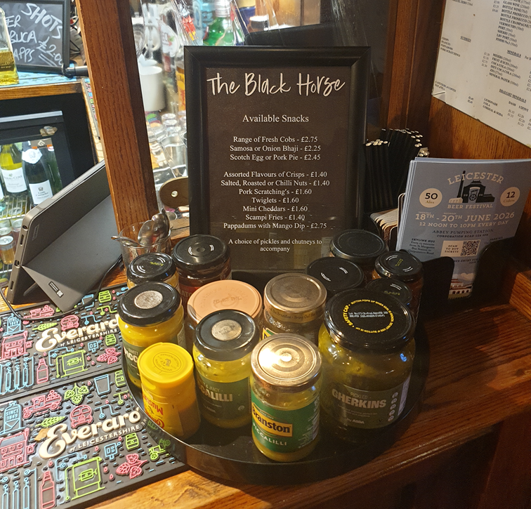Food at The Black Horse - Leicester